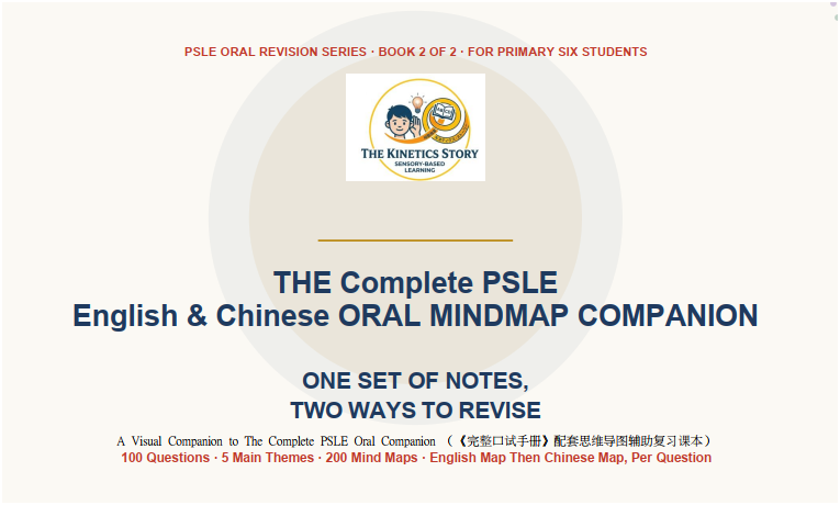 The Complete PSLE English & Chinese Oral Mind maps Companion (eBook 2) by The Kinetic Story 《小六会考英华口试思维导图》第二册：视觉型学习者的通关密匙